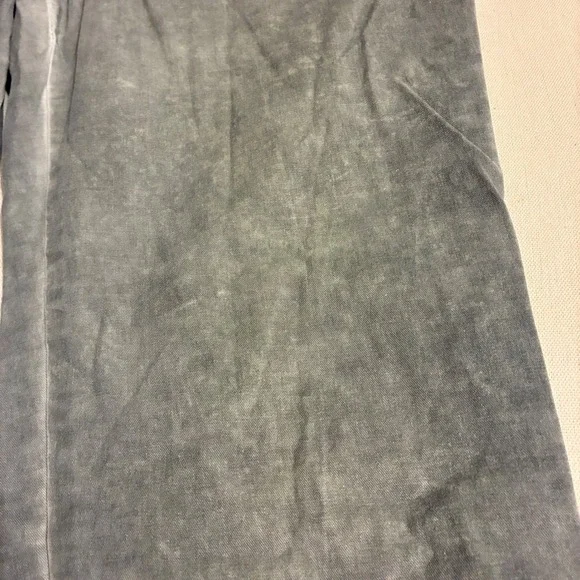 Barbara Lesser Fibers Women's Size 8 Grey Acid Wash Straight Leg Pants Distress - Picture 5 of 8